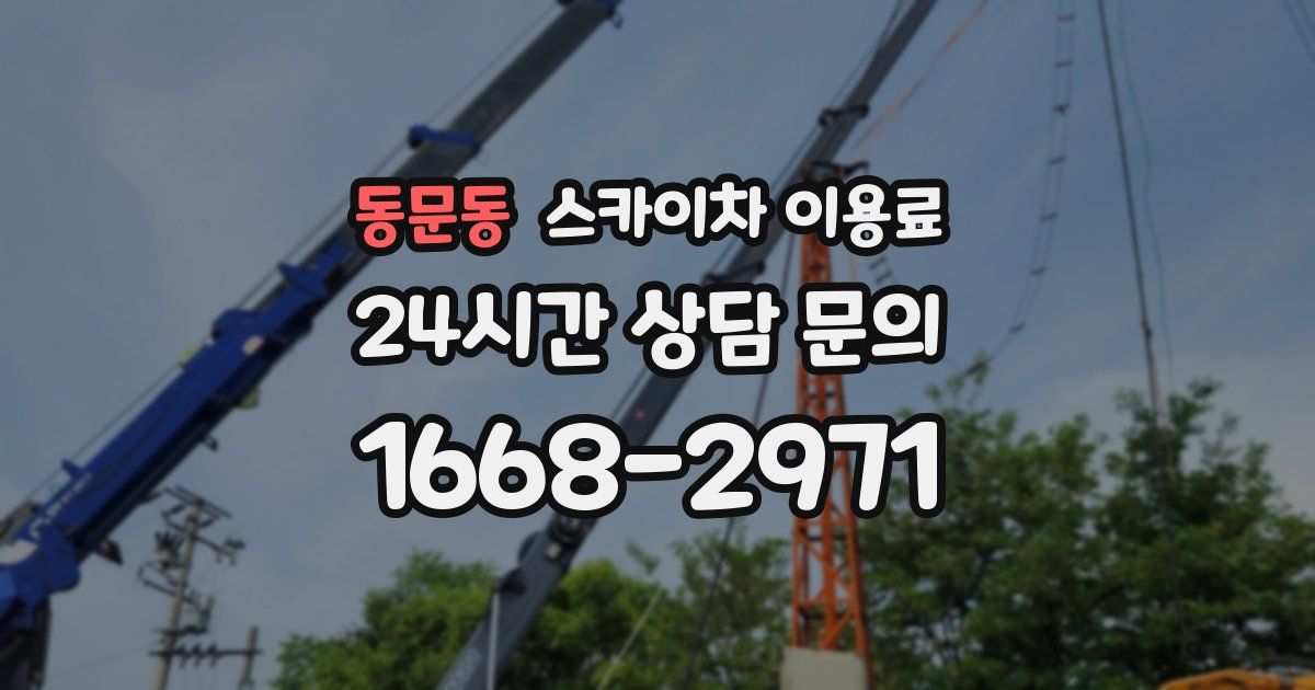 동문동 스카이차 이용료