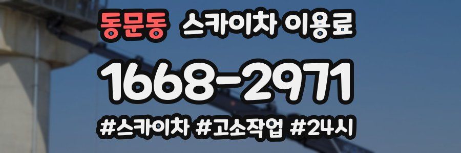 동문동 스카이차 이용료