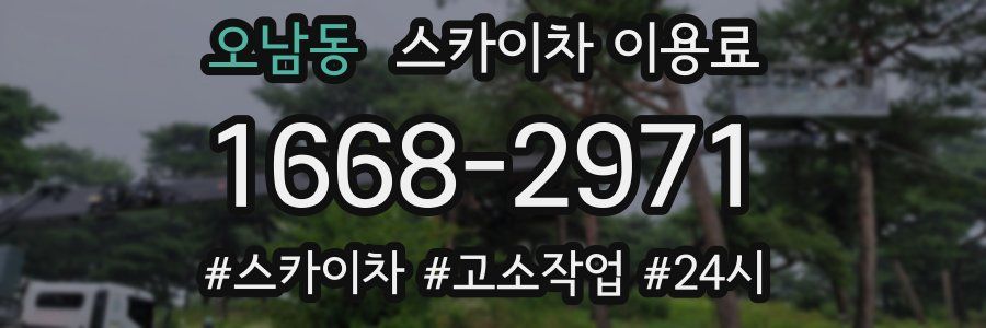 오남동 스카이차 이용료