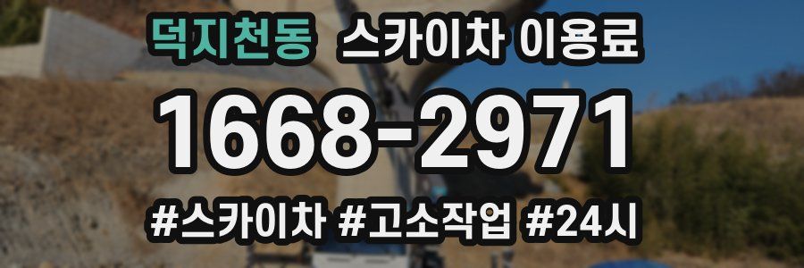 덕지천동 스카이차 이용료