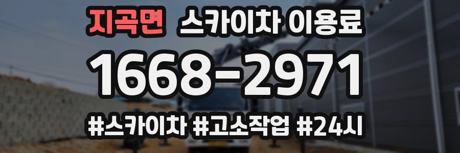 지곡면 스카이차 이용료