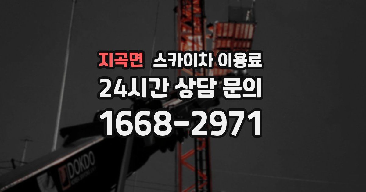 지곡면 스카이차 이용료