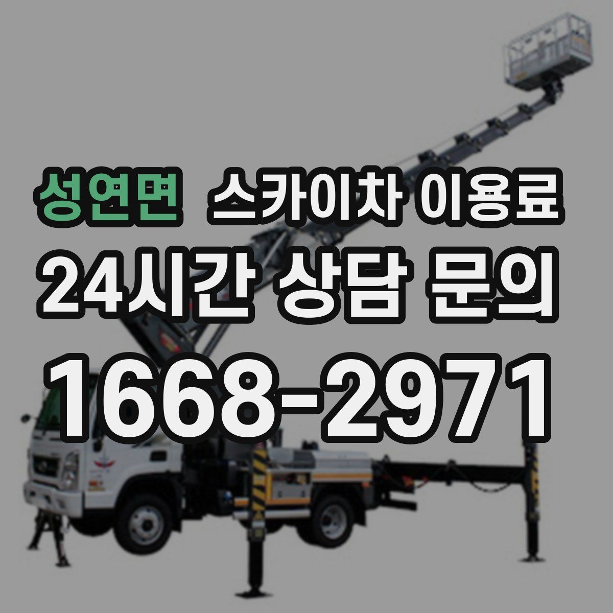 성연면 스카이차 이용료