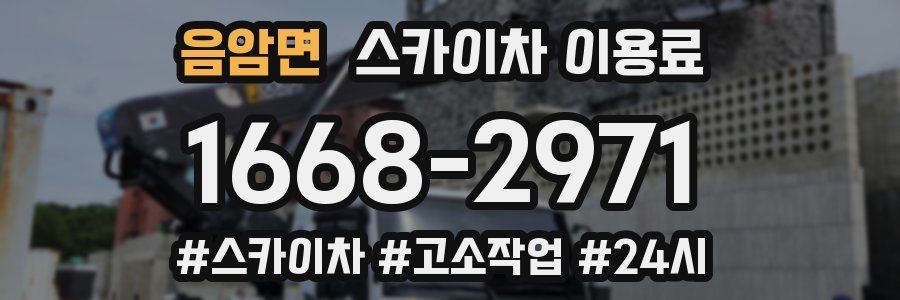 음암면 스카이차 이용료