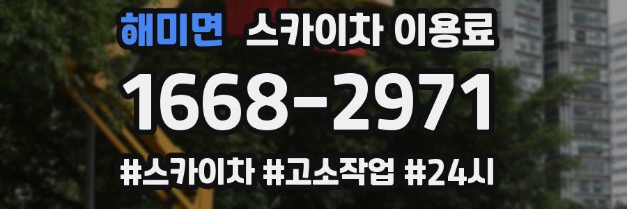 해미면 스카이차 이용료