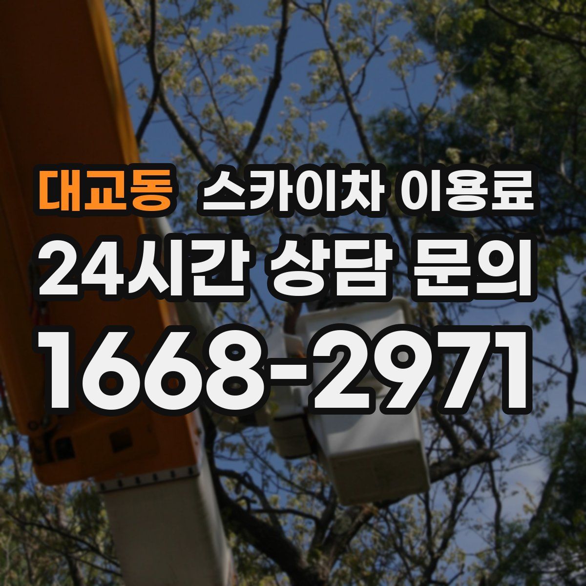 대교동 스카이차 이용료