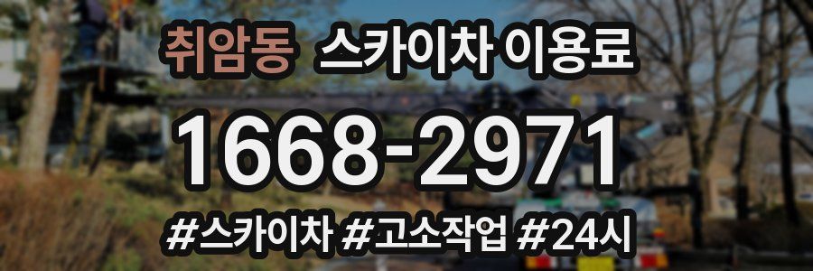 취암동 스카이차 이용료
