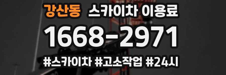 강산동 스카이차 이용료