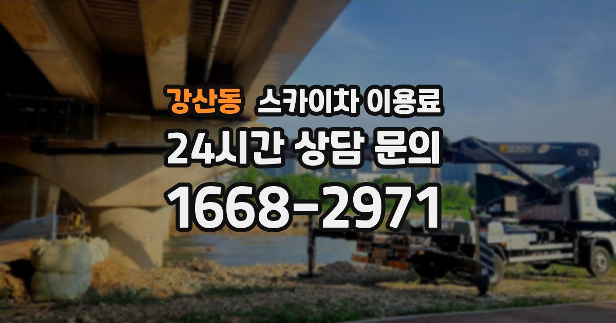 강산동 스카이차 이용료