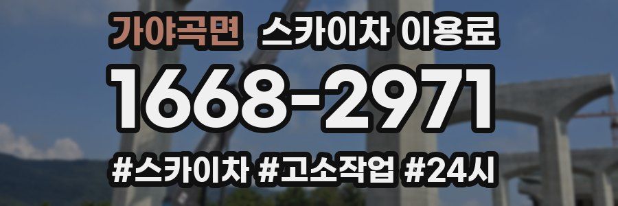 가야곡면 스카이차 이용료
