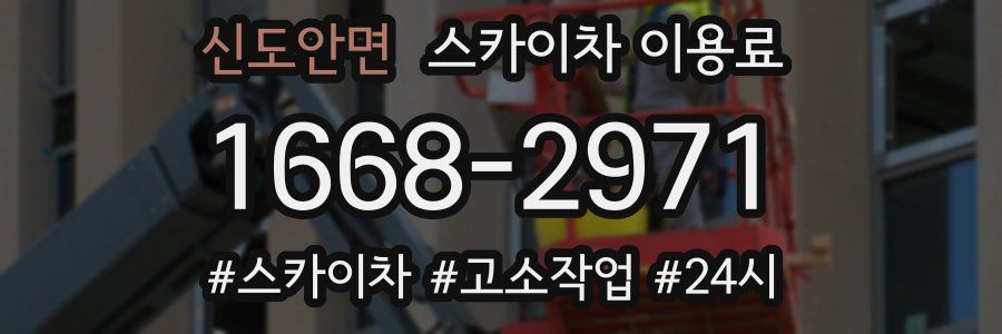 신도안면 스카이차 이용료