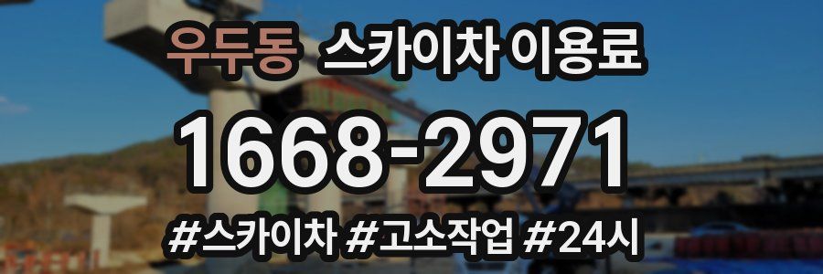 우두동 스카이차 이용료