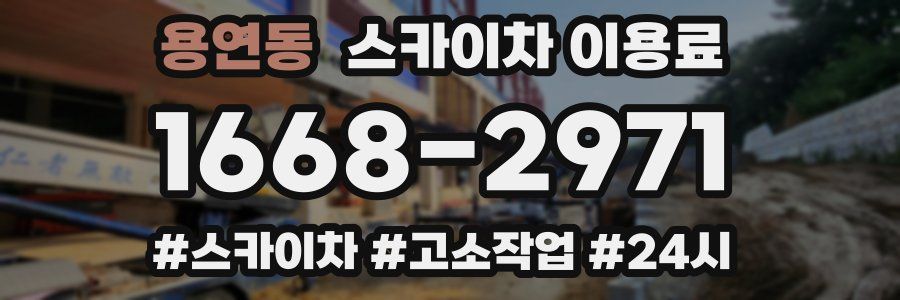 용연동 스카이차 이용료