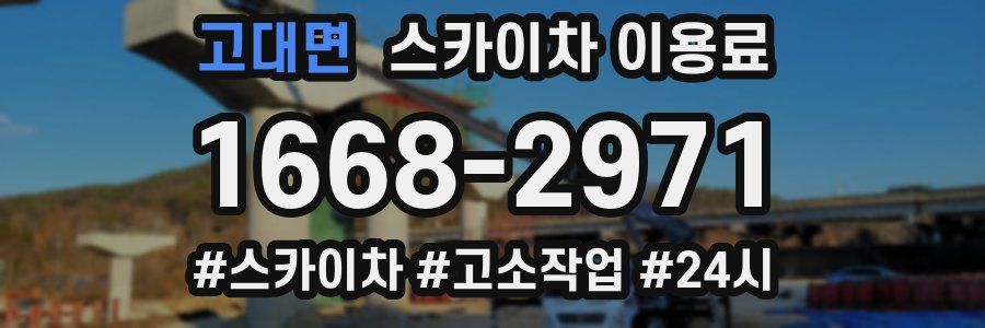 고대면 스카이차 이용료