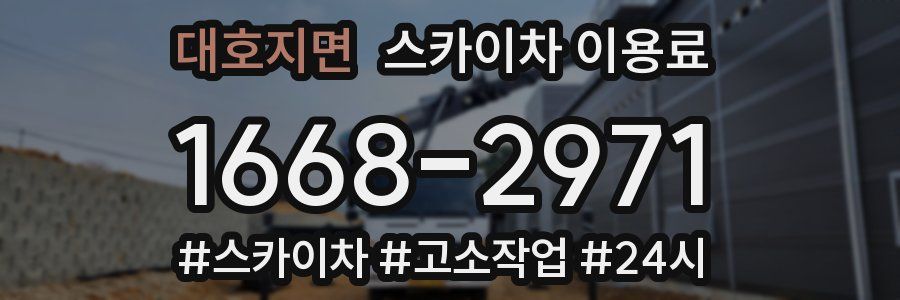 대호지면 스카이차 이용료