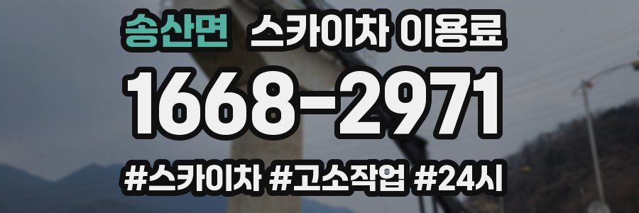 송산면 스카이차 이용료