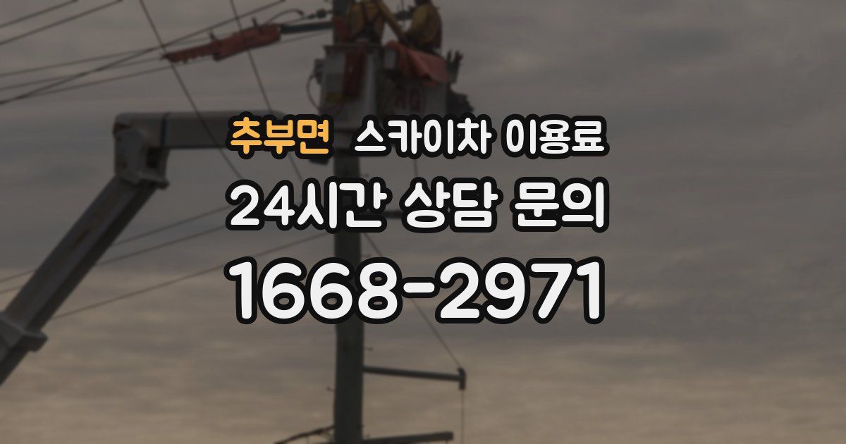 추부면 스카이차 이용료