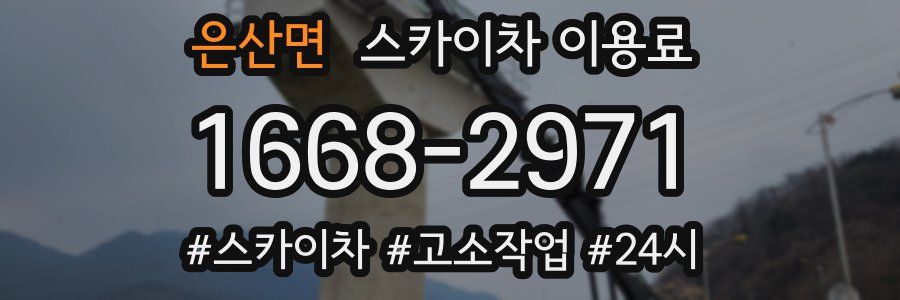은산면 스카이차 이용료