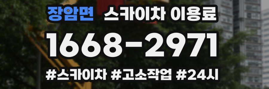 장암면 스카이차 이용료