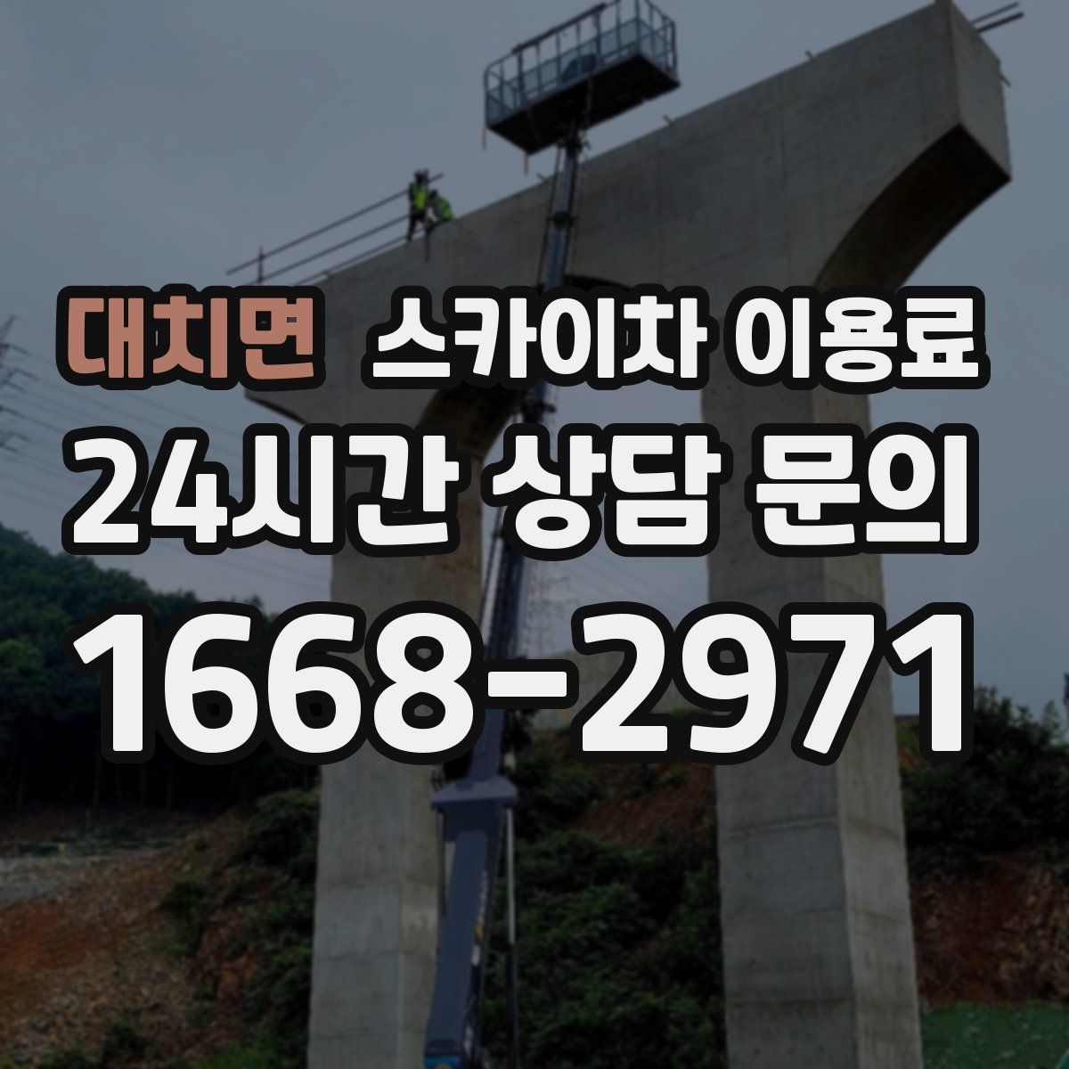 대치면 스카이차 이용료