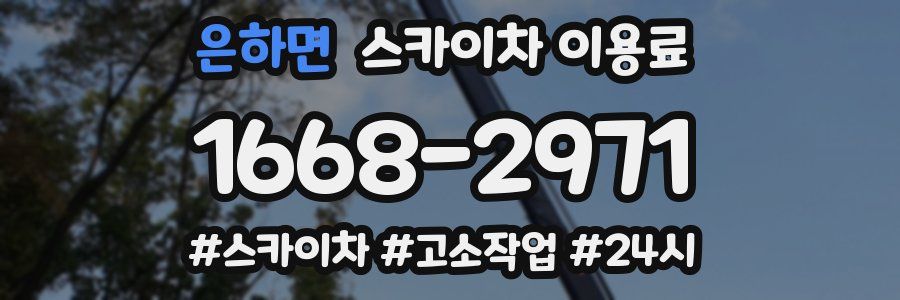 은하면 스카이차 이용료