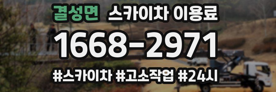 결성면 스카이차 이용료