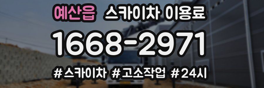 예산읍 스카이차 이용료