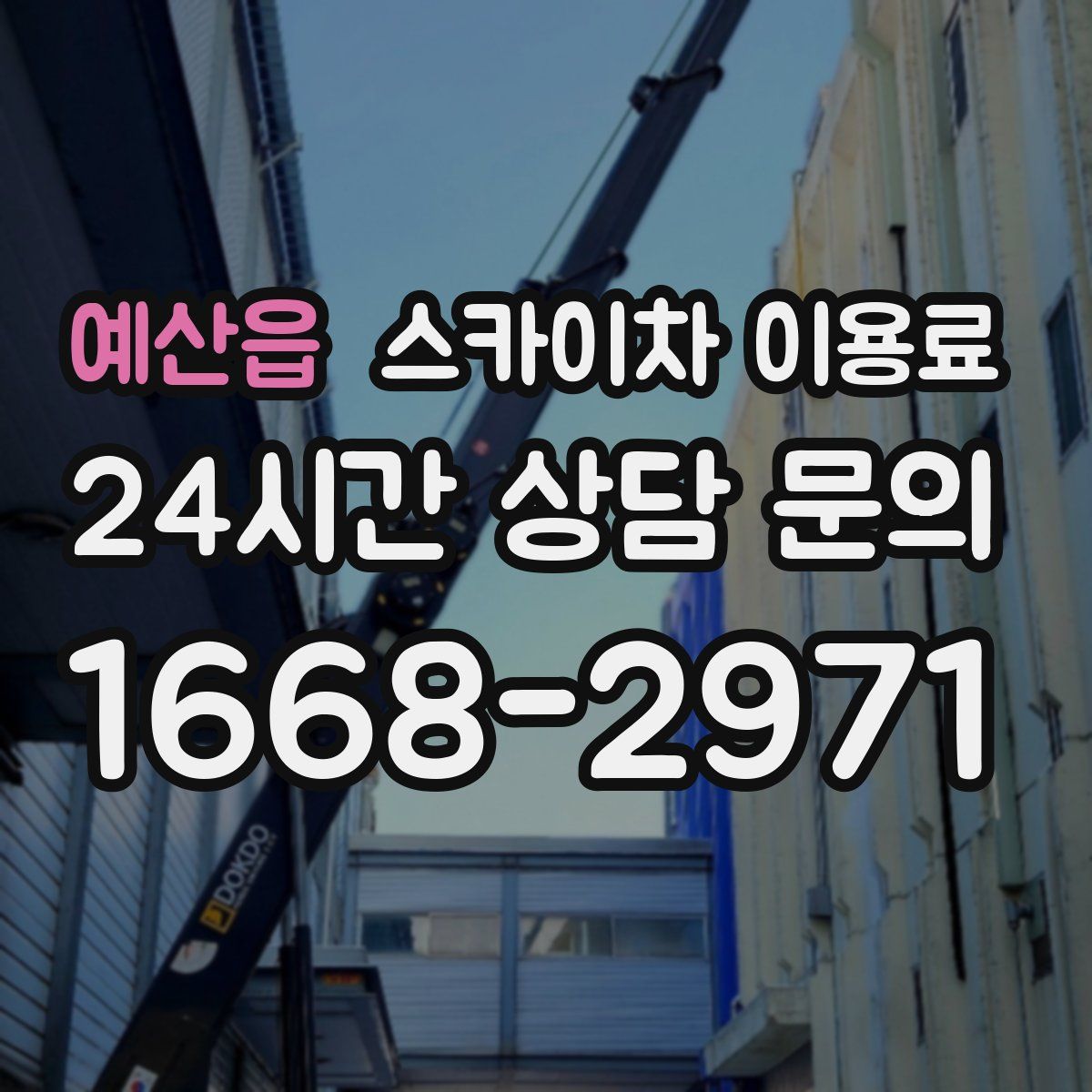 예산읍 스카이차 이용료
