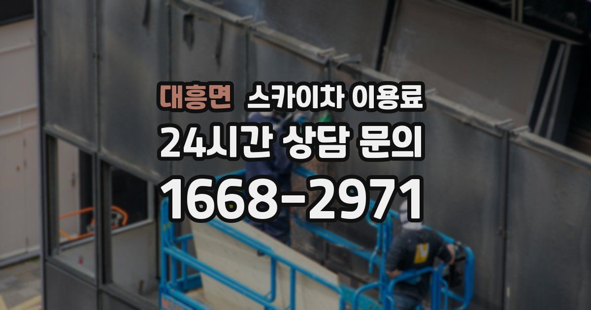 대흥면 스카이차 이용료
