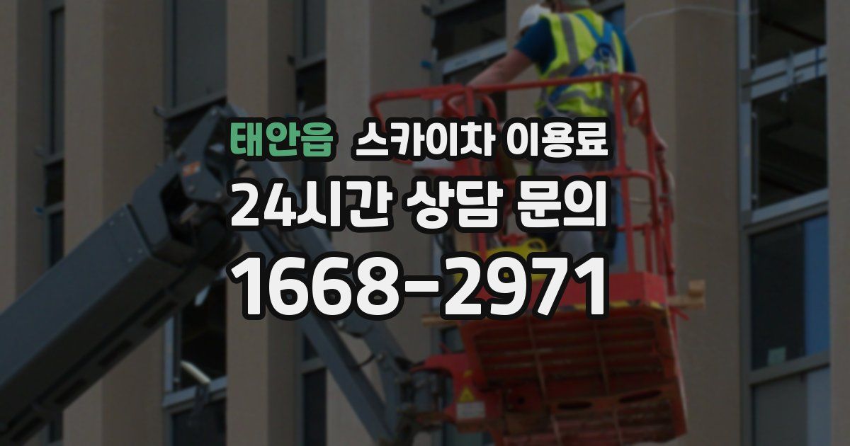 태안읍 스카이차 이용료