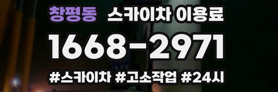 창평동 스카이차 이용료