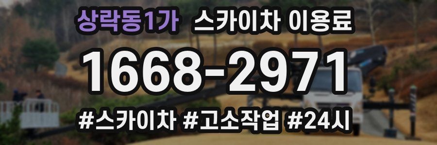 상락동1가 스카이차 이용료