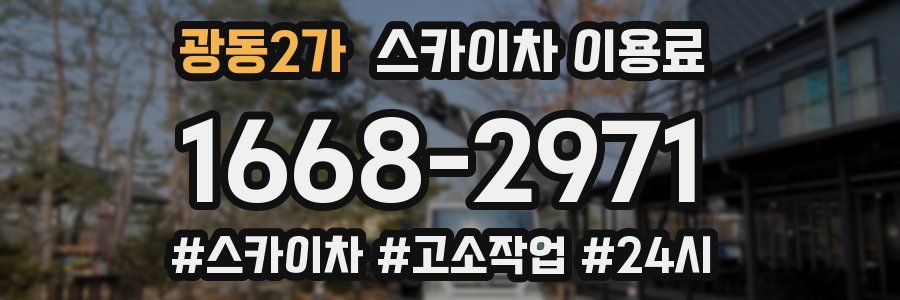 광동2가 스카이차 이용료
