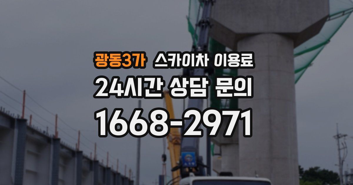 광동3가 스카이차 이용료