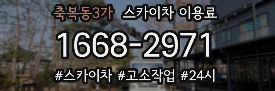 축복동3가 스카이차 이용료