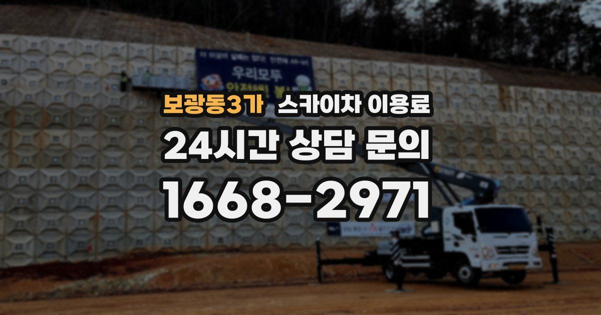 보광동3가 스카이차 이용료