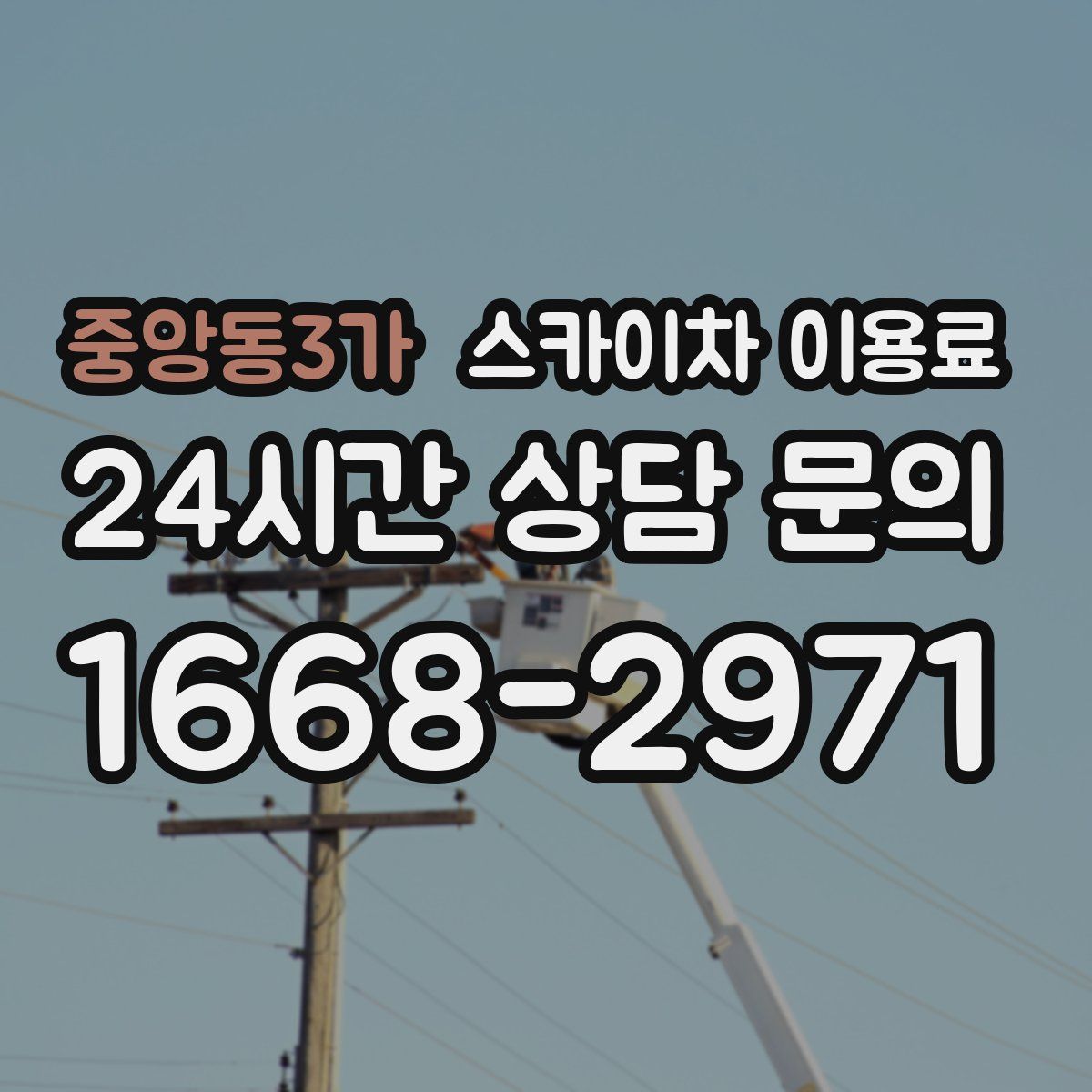 중앙동3가 스카이차 이용료