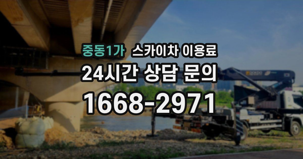 중동1가 스카이차 이용료