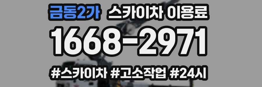금동2가 스카이차 이용료