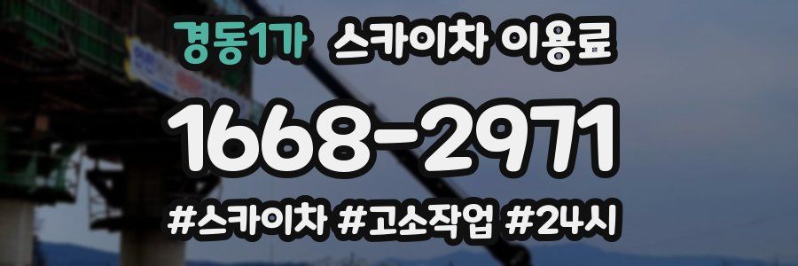 경동1가 스카이차 이용료