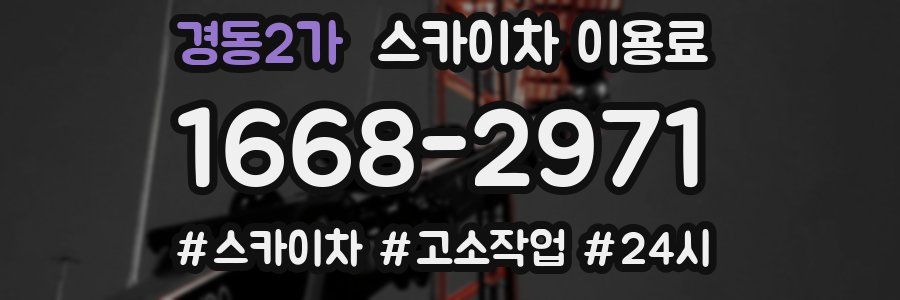 경동2가 스카이차 이용료