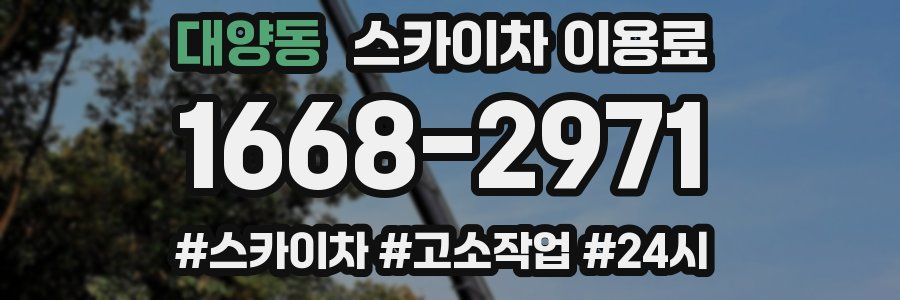 대양동 스카이차 이용료