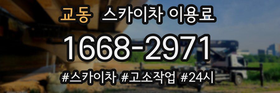 교동 스카이차 이용료