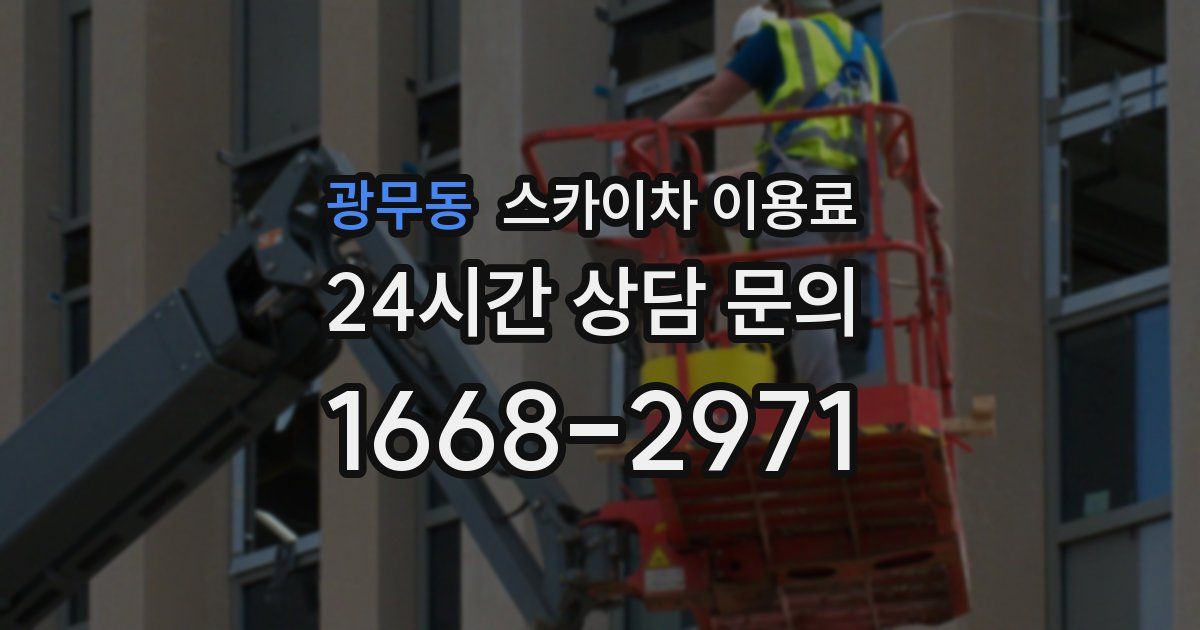 광무동 스카이차 이용료