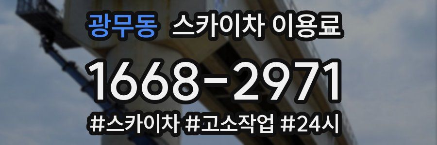 광무동 스카이차 이용료
