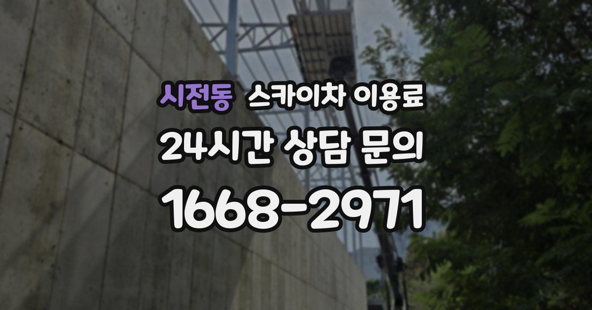 시전동 스카이차 이용료