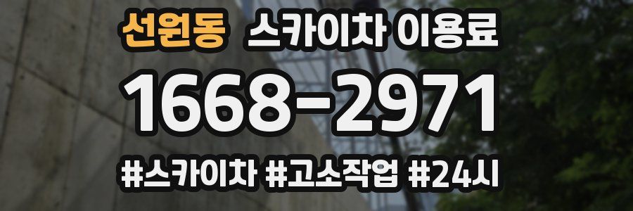 선원동 스카이차 이용료