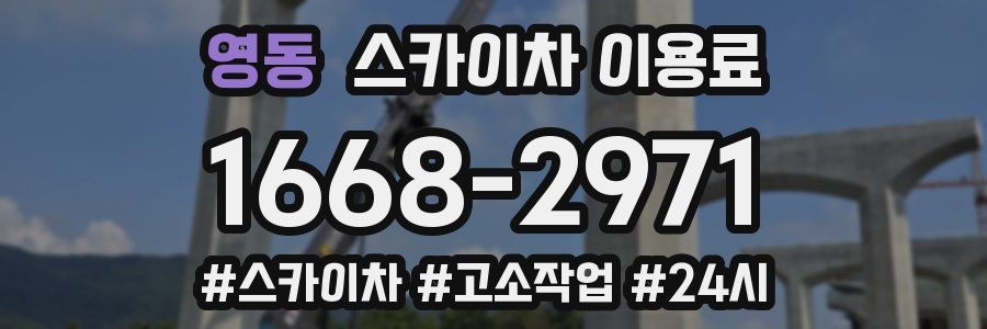 영동 스카이차 이용료