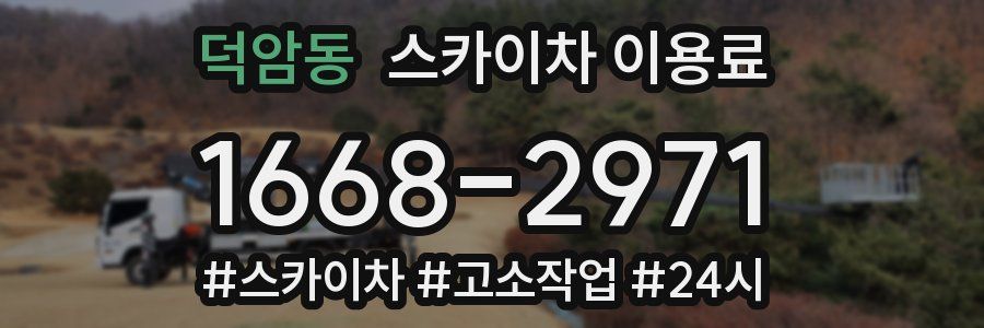덕암동 스카이차 이용료