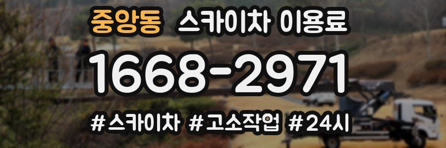 중앙동 스카이차 이용료